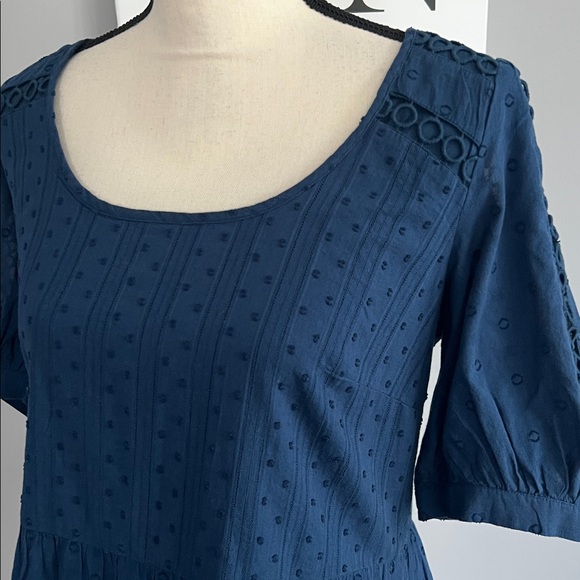 LOFT Swiss Dot Ruffle Dress - Picture 2 of 12